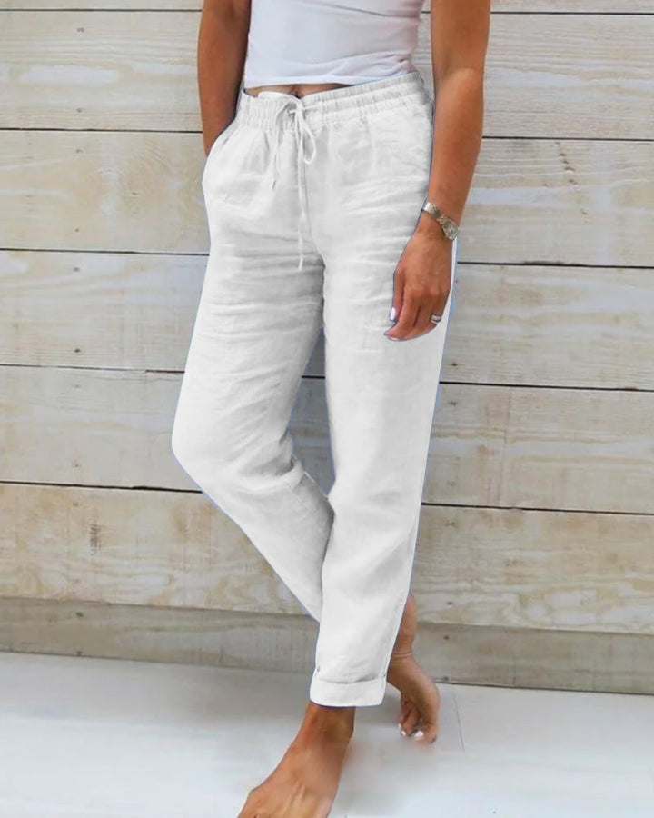 Allison | Tailored Cotton-Wool Pants