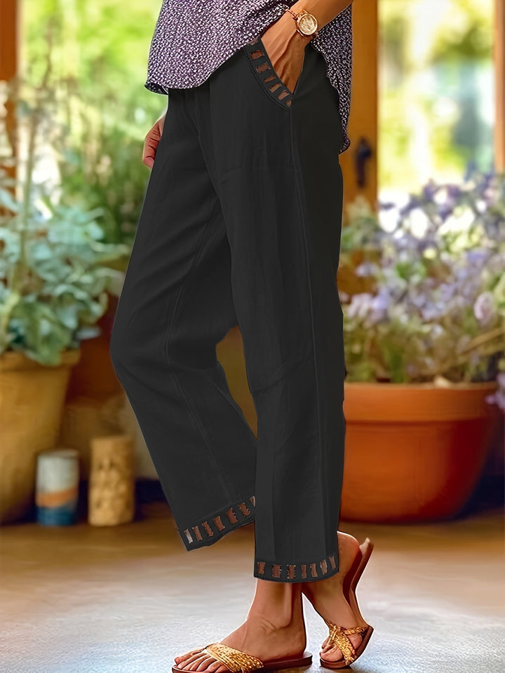 Wren – Relaxed Fit Trousers with Contrast Details