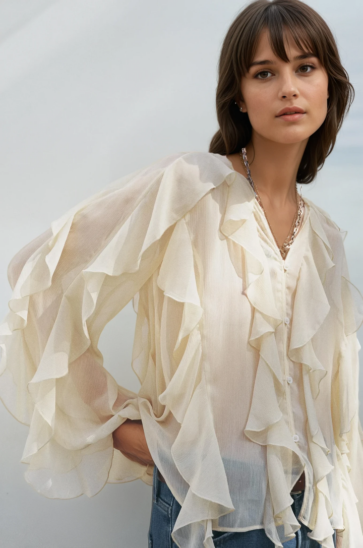 PILAR | Ruffled Blouse
