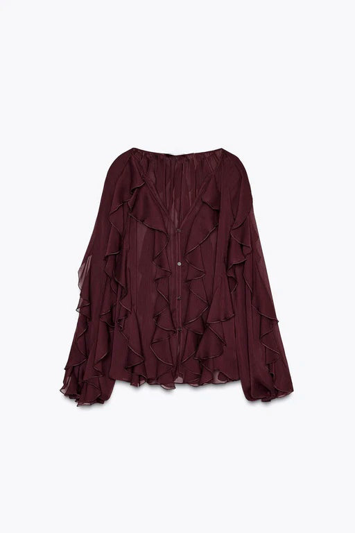 PILAR | Ruffled Blouse