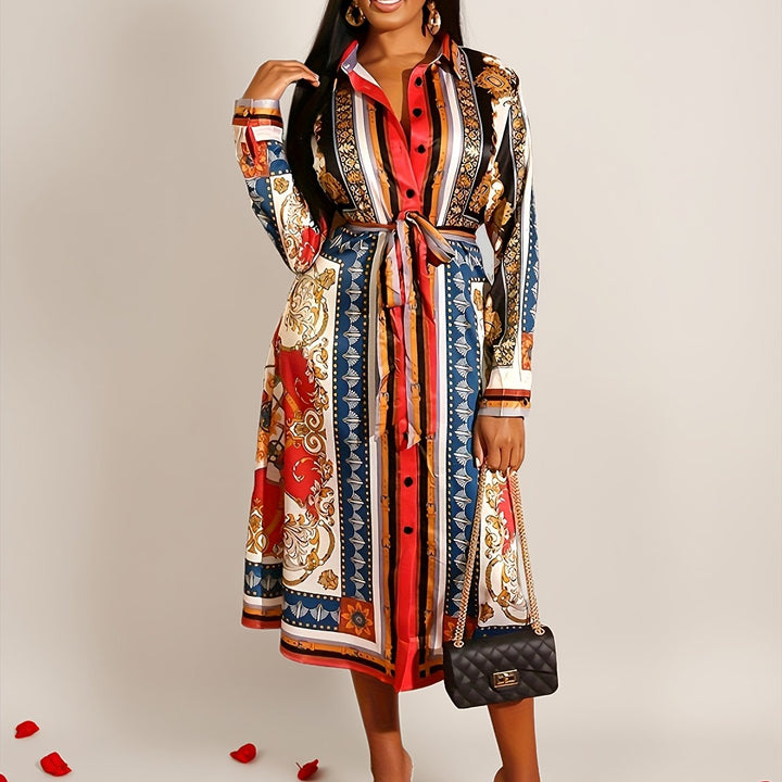 CRESSIDA – LONG SLEEVE SHIRT DRESS