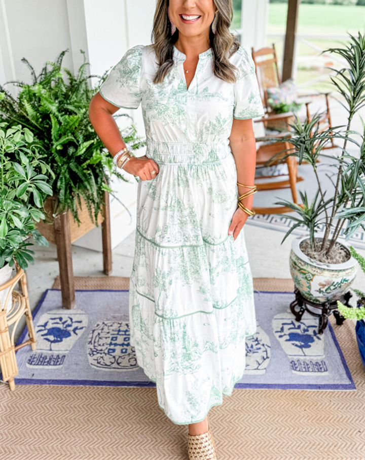 SAVANNAH – TIMELESS ELEGANCE IN A MAXI DRESS WITH RUFFLES
