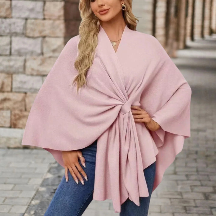 Stela | Elegant Draped Poncho