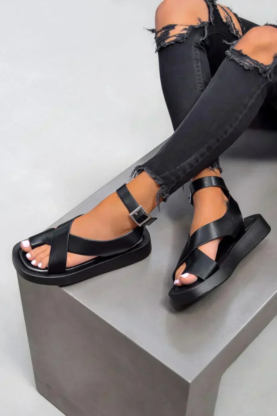 Hannah | Thick Gladiator Sandals