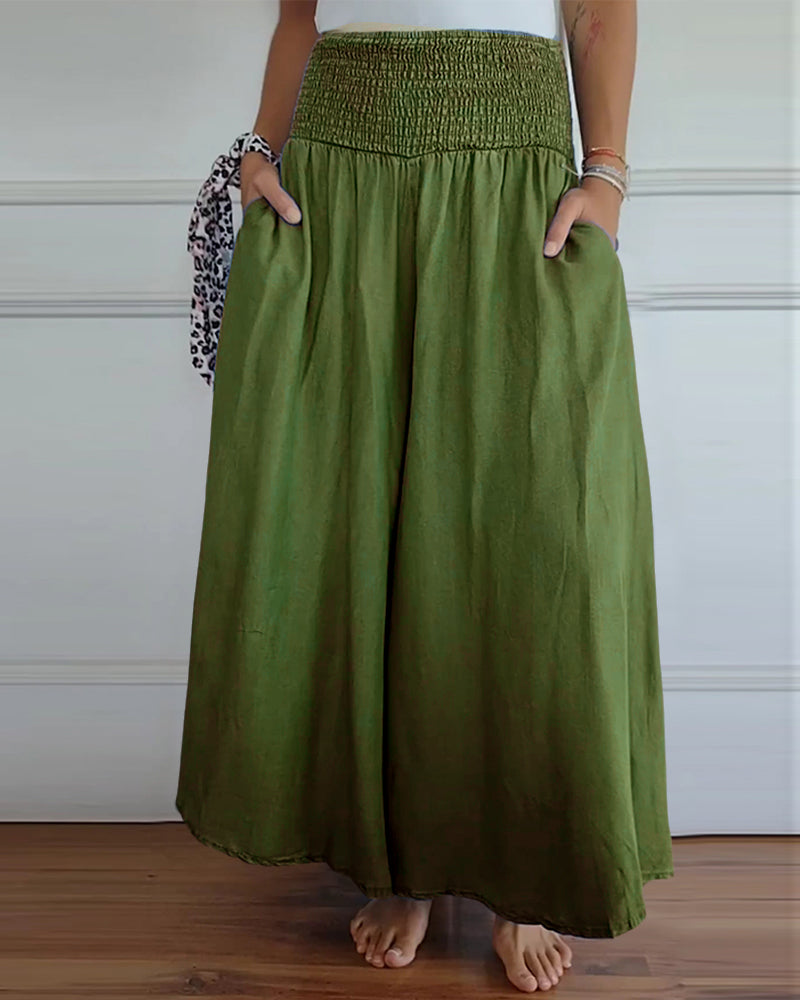 Reina - Comfortable Wide Leg Pants