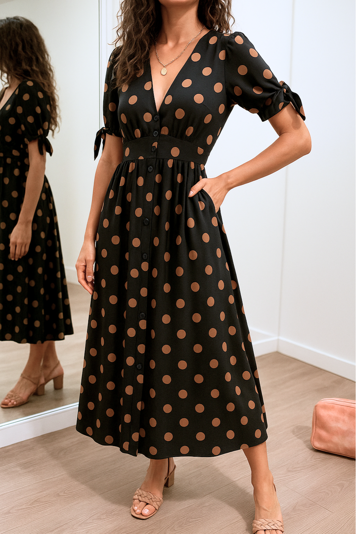 MAYA – MIDI DRESS POLKA SPOTLIGHT