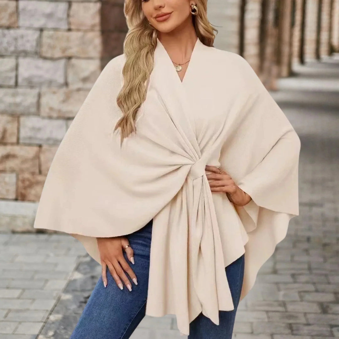 Stela | Elegant Draped Poncho