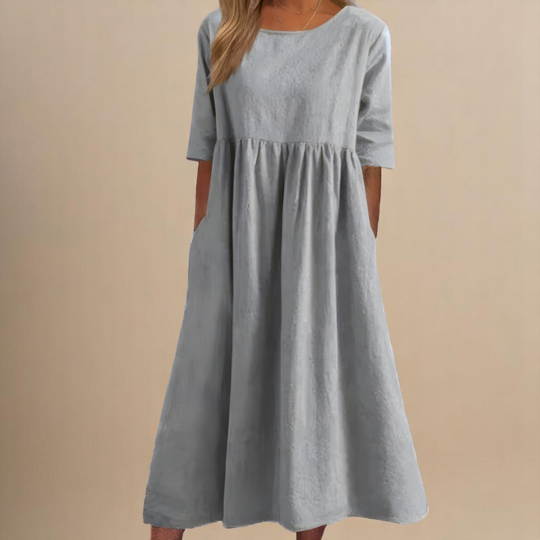 GRACE – MIDI FLUID DRESS FOR BRIGHT DAYS