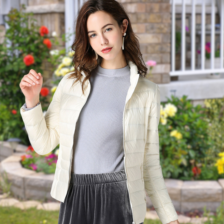 Seraphina | Waterproof White Down Jacket