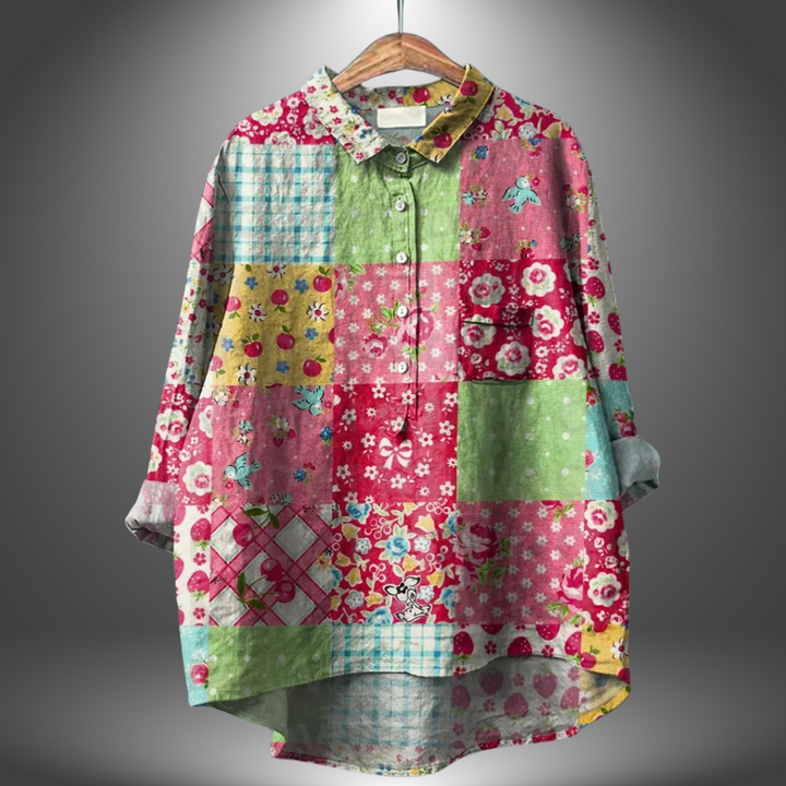 MIRIAM | Premium Floral Blouse, Handcrafted