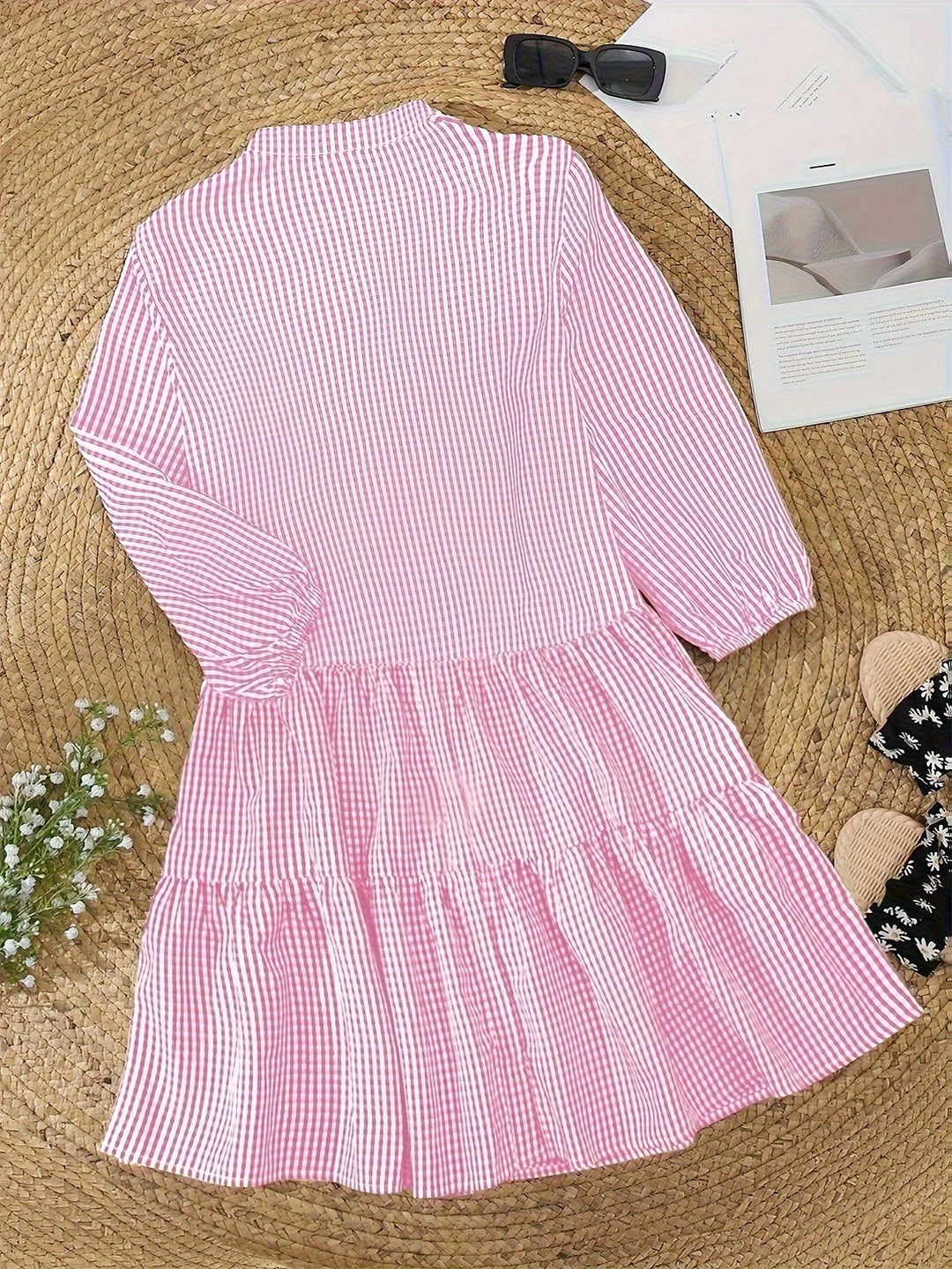 Striped Dress - Rose