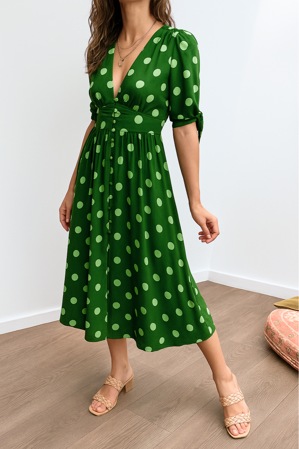 MAYA – MIDI DRESS POLKA SPOTLIGHT