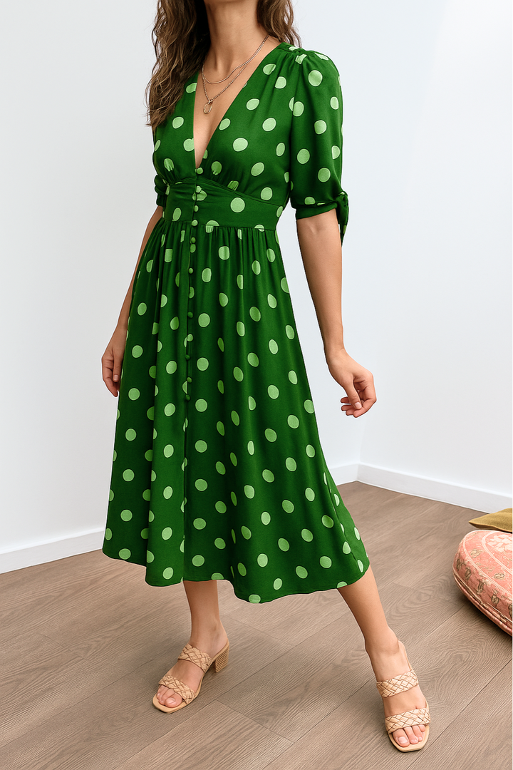 MAYA – MIDI DRESS POLKA SPOTLIGHT