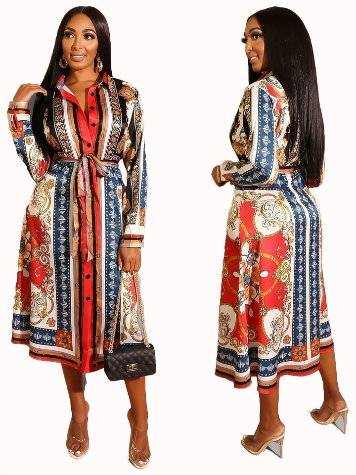 CRESSIDA – LONG SLEEVE SHIRT DRESS