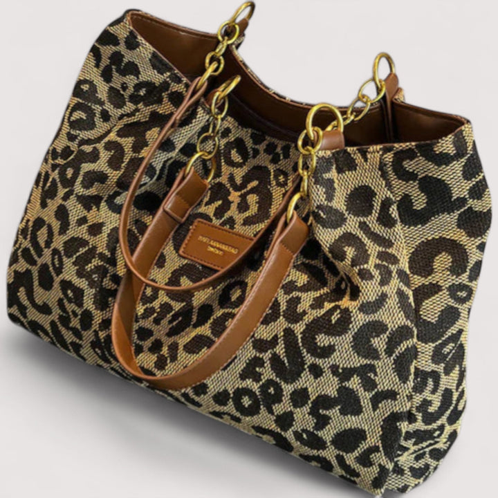 EDISONA | Leopard Print Shopping Bag