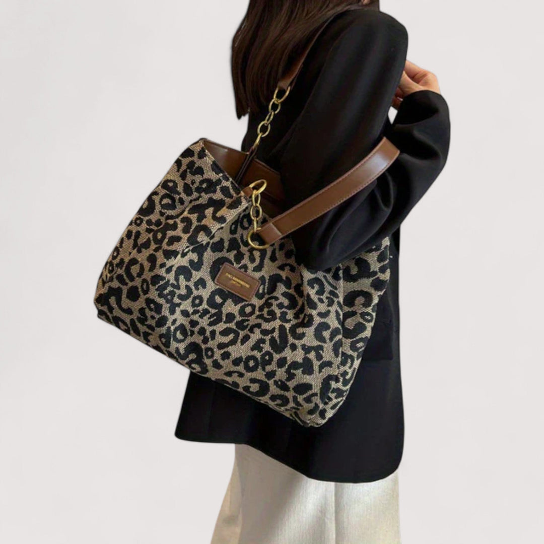 EDISONA | Leopard Print Shopping Bag