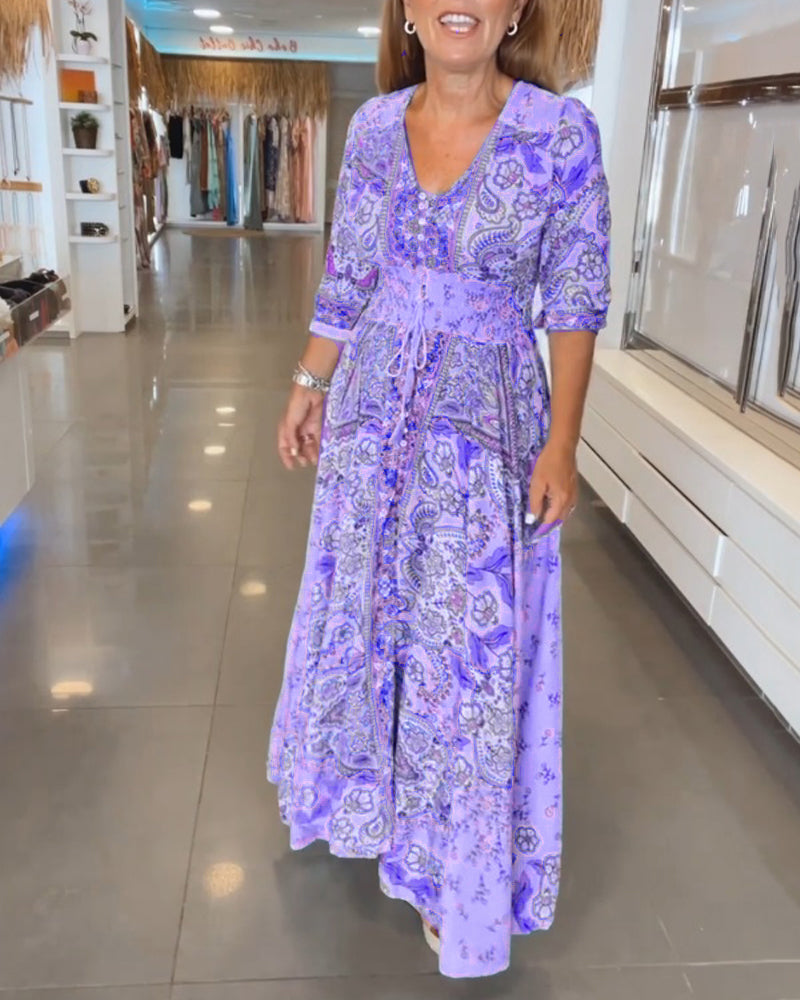 ELENA – MAXI DRESS BLOSSOM WHIMSY