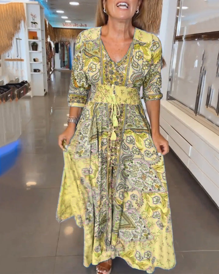 ELENA – MAXI DRESS BLOSSOM WHIMSY