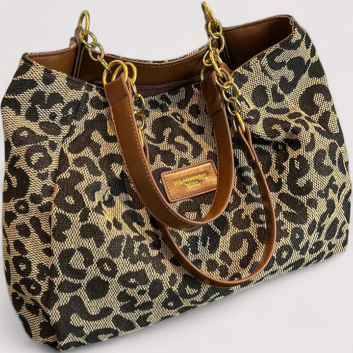 EDISONA | Leopard Print Shopping Bag