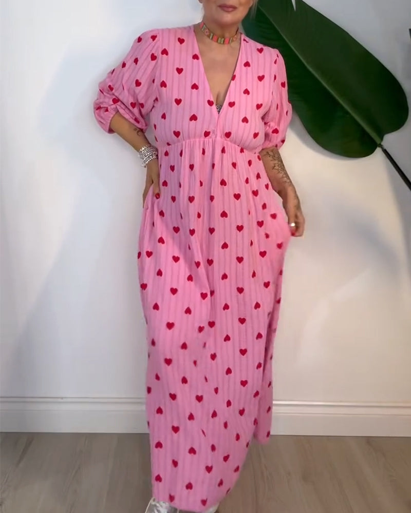 SOPHIA – MAXI DRESS WITH SWEET HEART