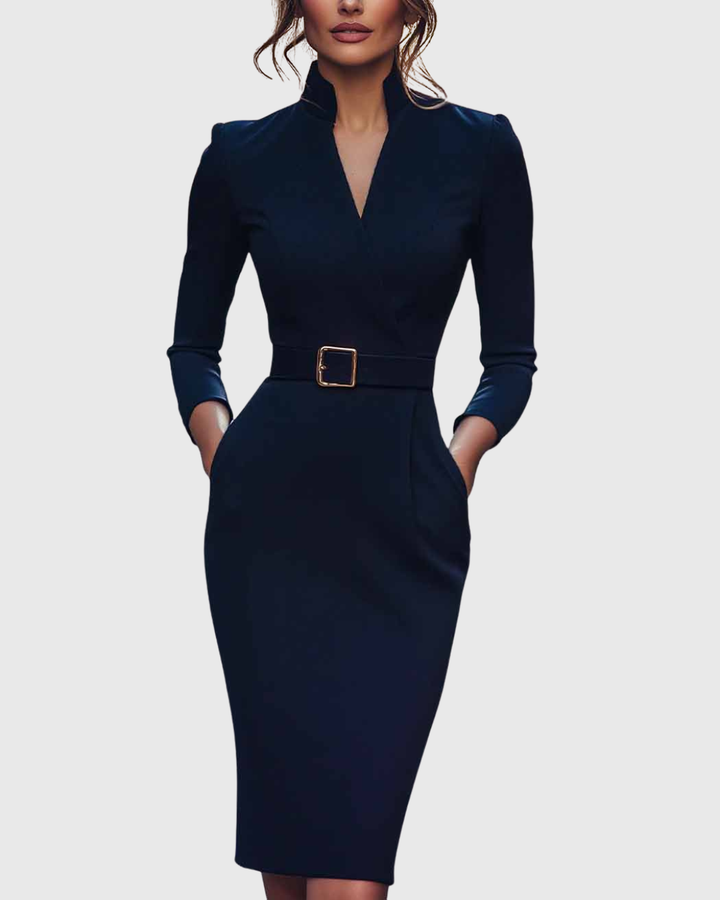 Emilia | Belted Maxi Dress