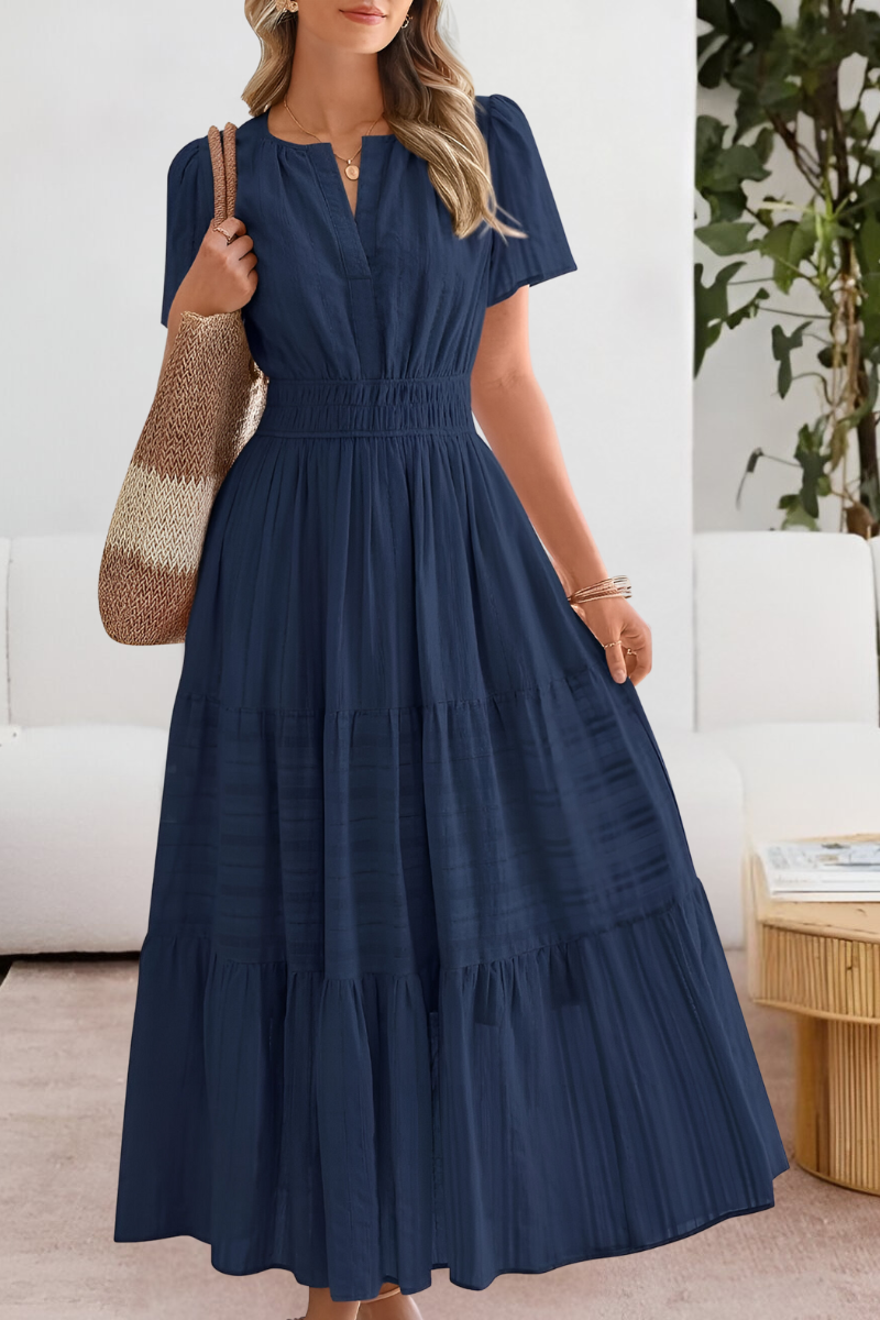 FREYA – MAXI DRESS WITH RUFFLES AND SUNLIT CHARM