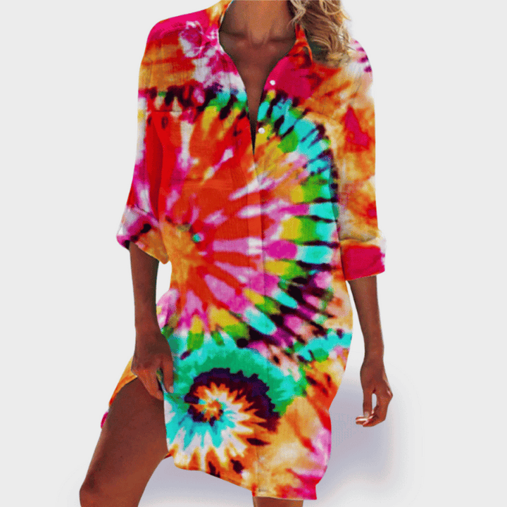Tessa – Vibrant Print Summer Shirt