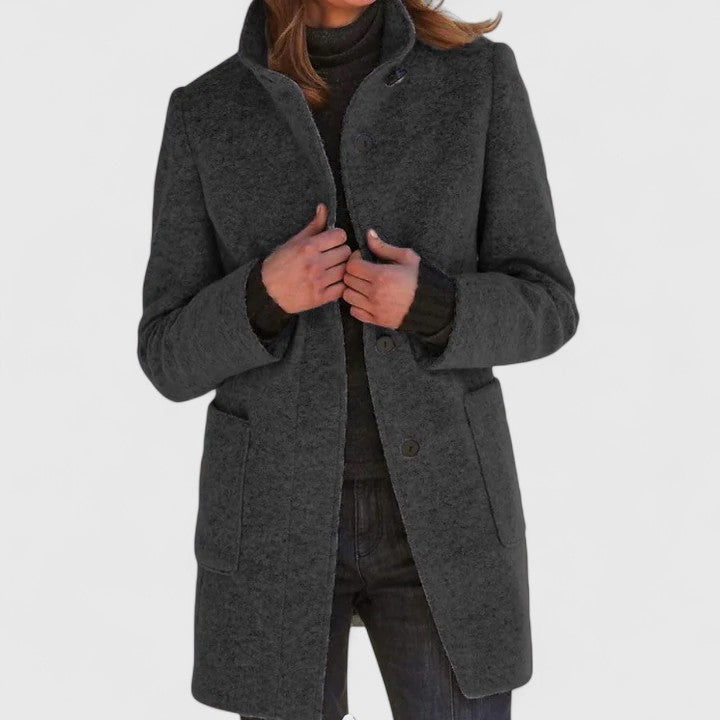Simona | Classic Wool Blend Coat