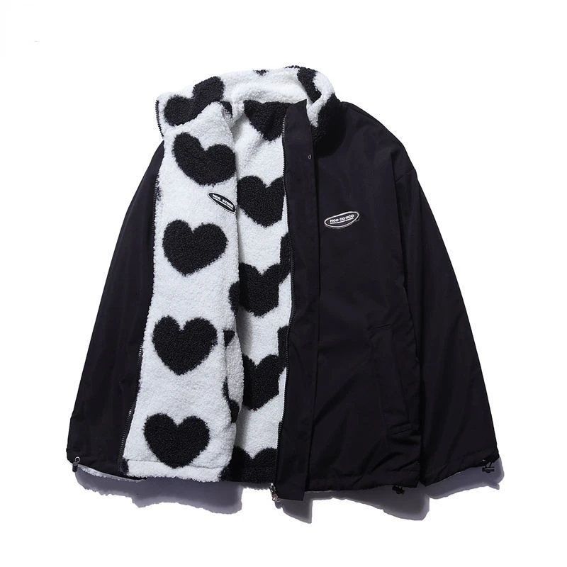 BacioDeluxe | Heart-Shaped Reversible Coat