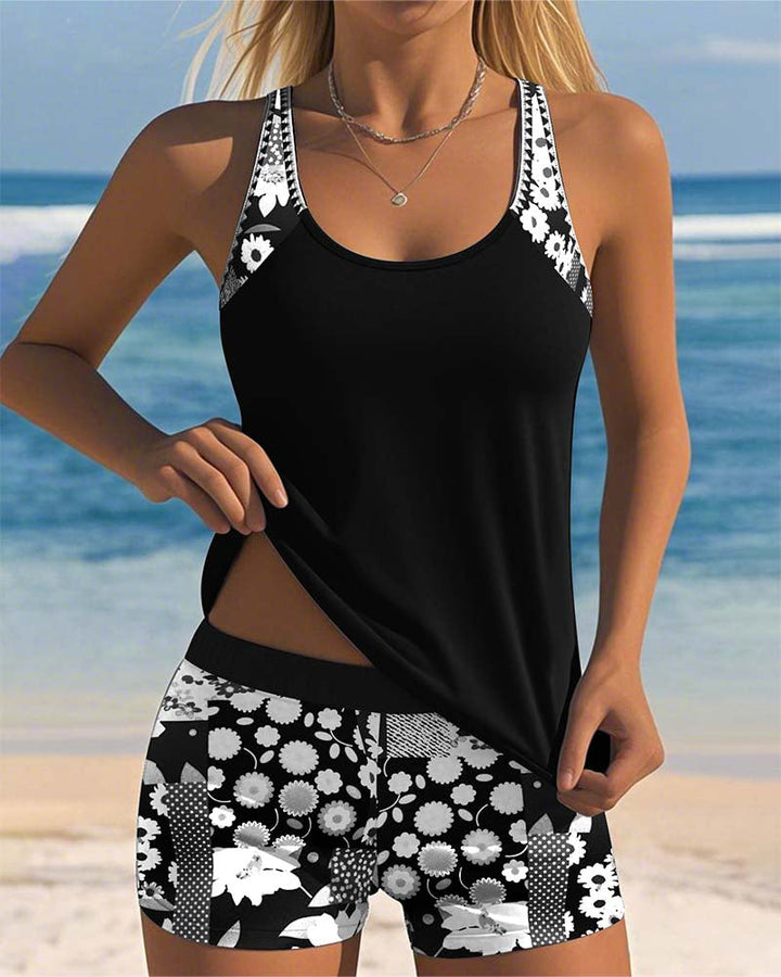 KENDALL – ISLAND BLOOM TANKINI SET