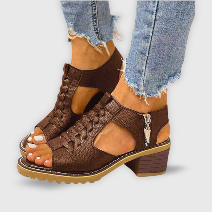 Natalie | Stylish Chunky Heel Sandals for Summer