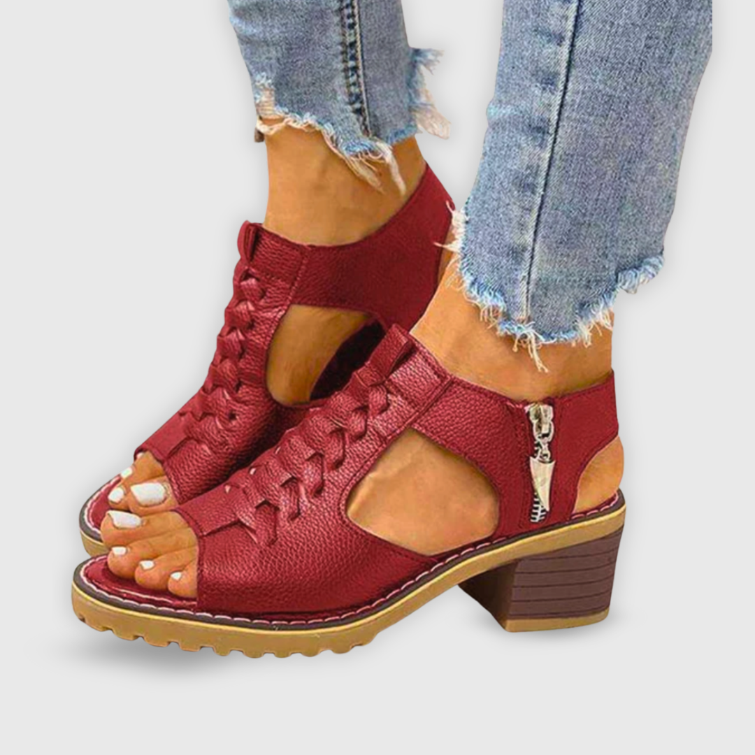 Natalie | Stylish Chunky Heel Sandals for Summer