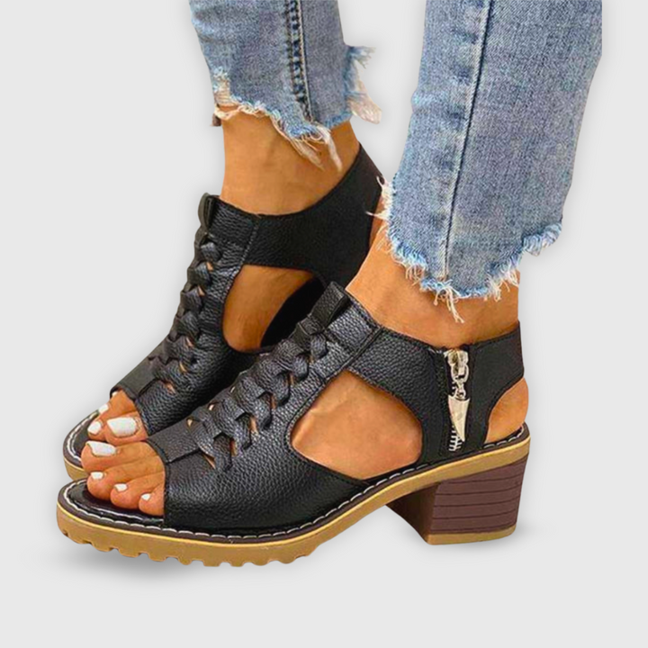 Natalie | Stylish Chunky Heel Sandals for Summer