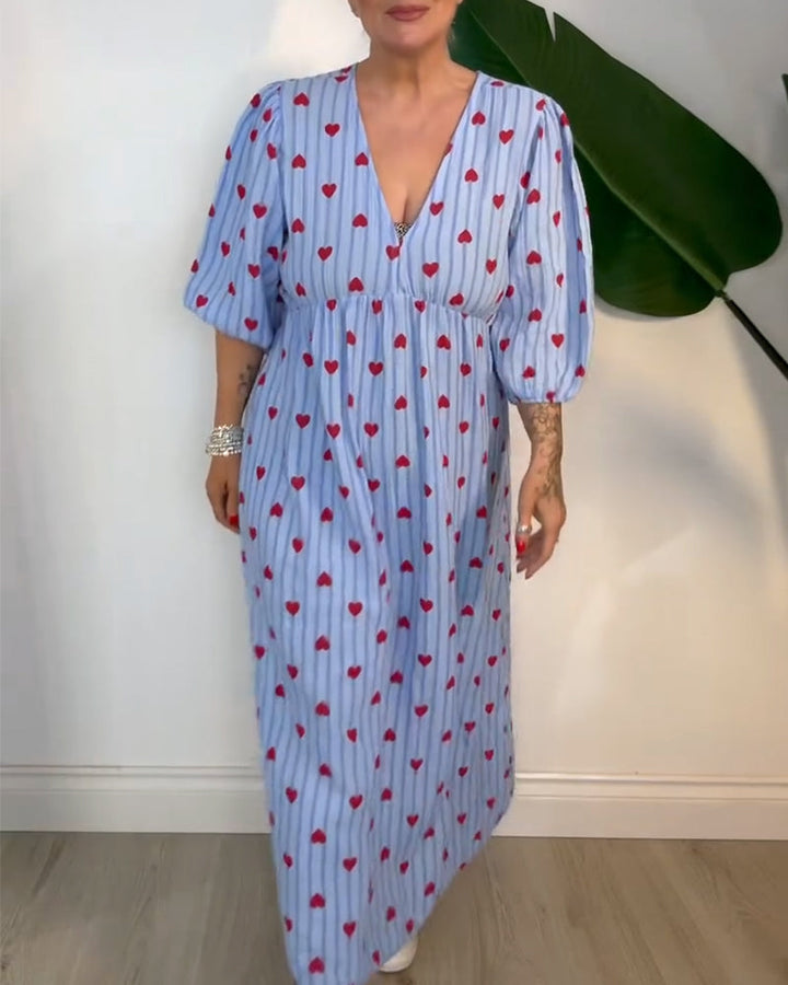 SOPHIA – MAXI DRESS WITH SWEET HEART