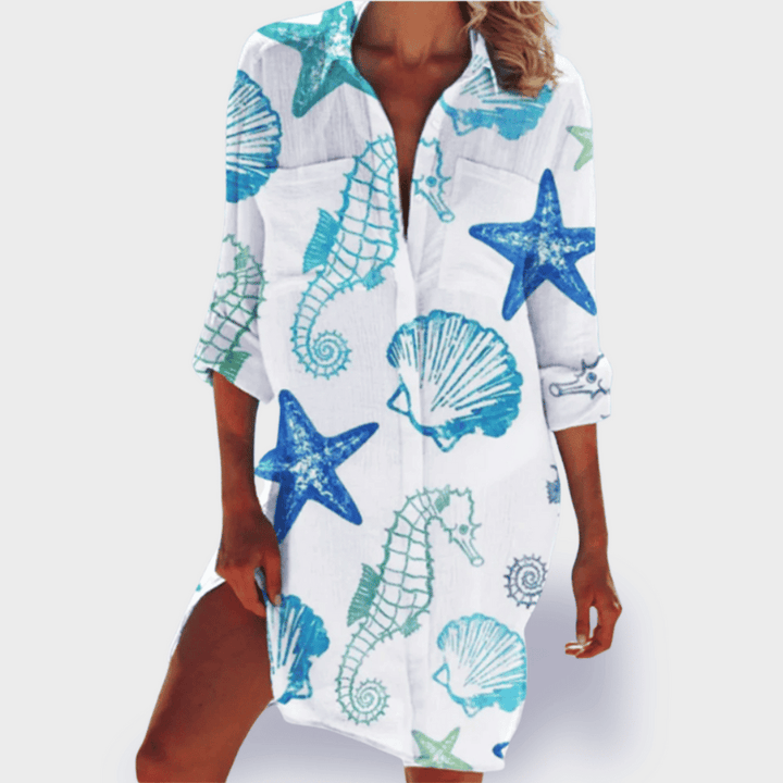 Tessa – Vibrant Print Summer Shirt