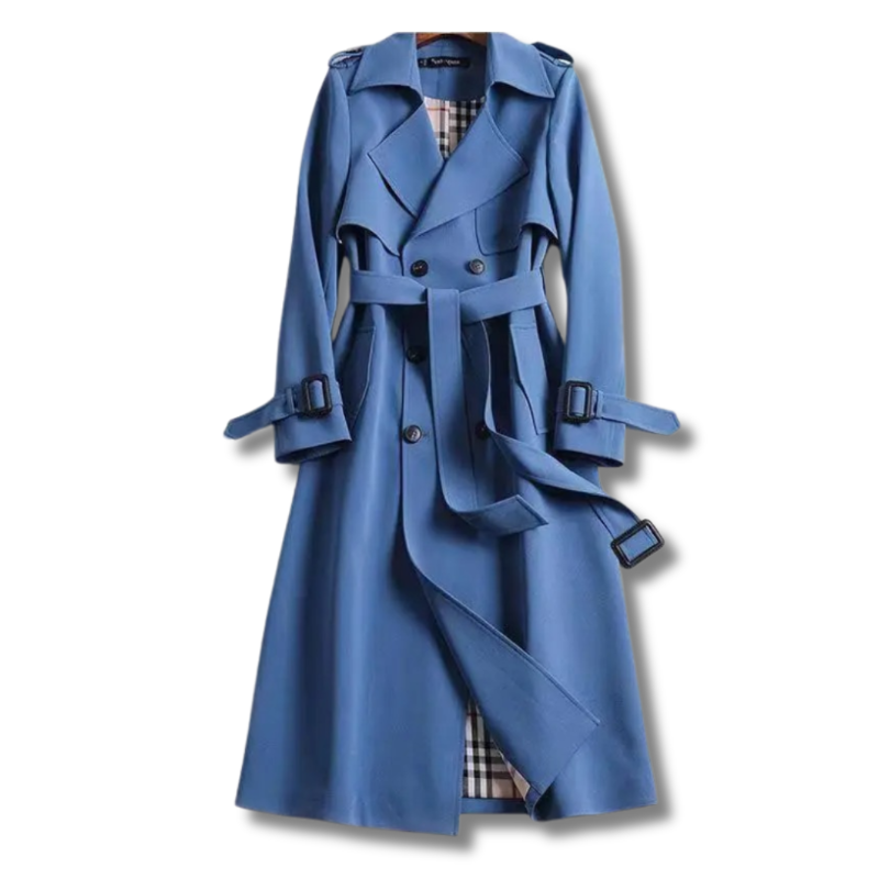 Amoura™ - Trench Coat with Belt, Classic and Elegant