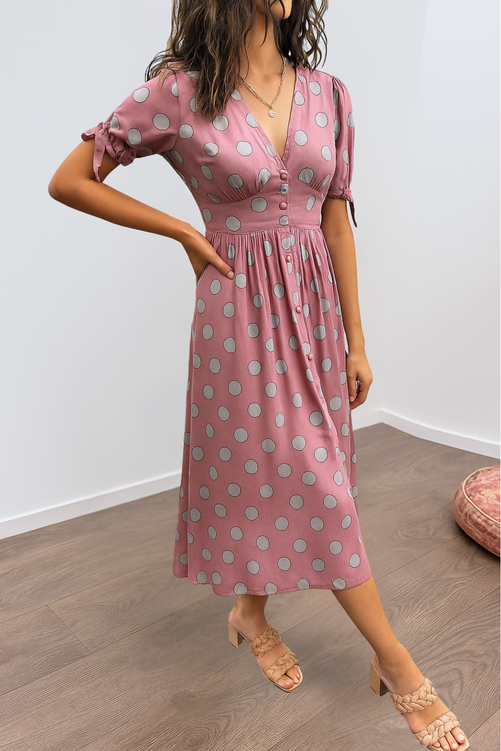 MAYA – MIDI DRESS POLKA SPOTLIGHT