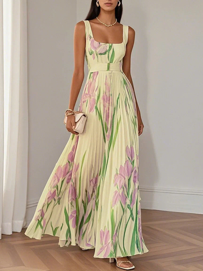 LILA – ELEGANT MAXI DRESS WITH FLOWERS