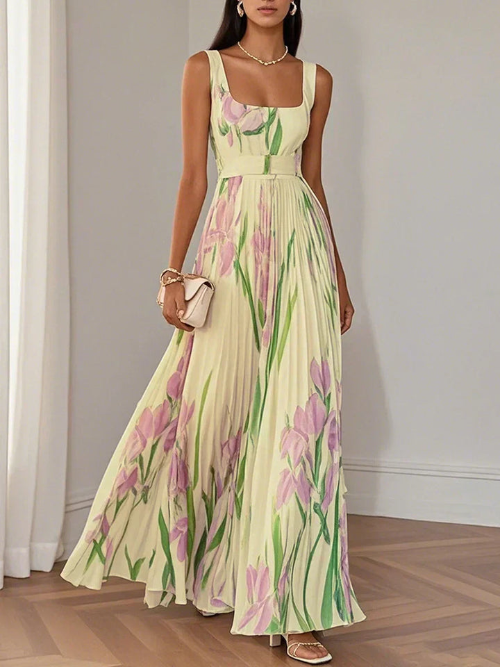 LILA – ELEGANT MAXI DRESS WITH FLOWERS