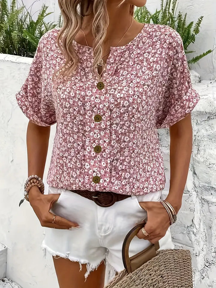 IZABELLA | Elegant Blouse with Floral Pattern