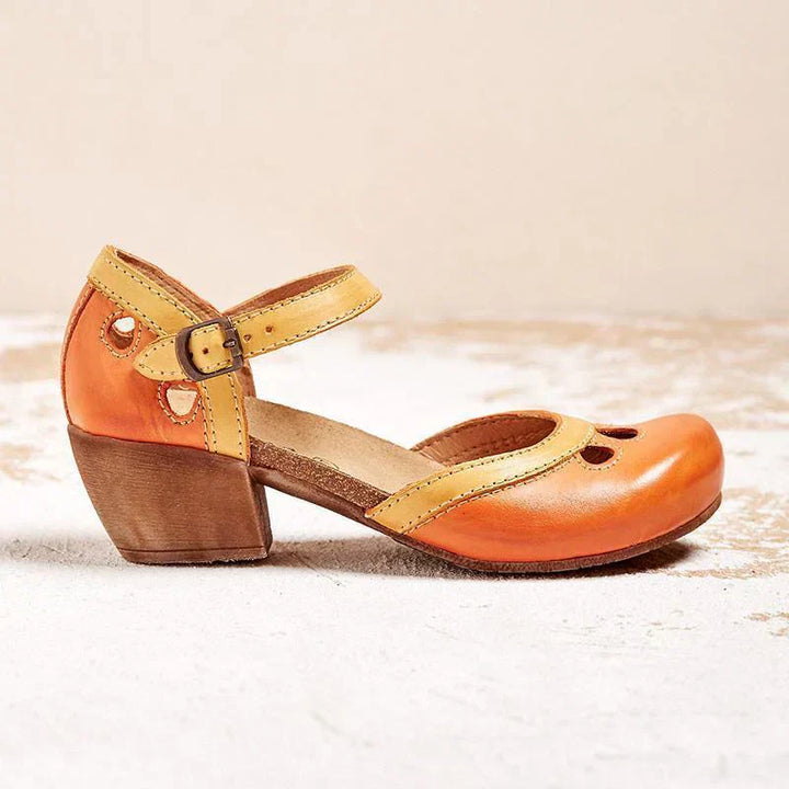 FRIA – COMFORTABLE SANDALS WITH LOW HEEL