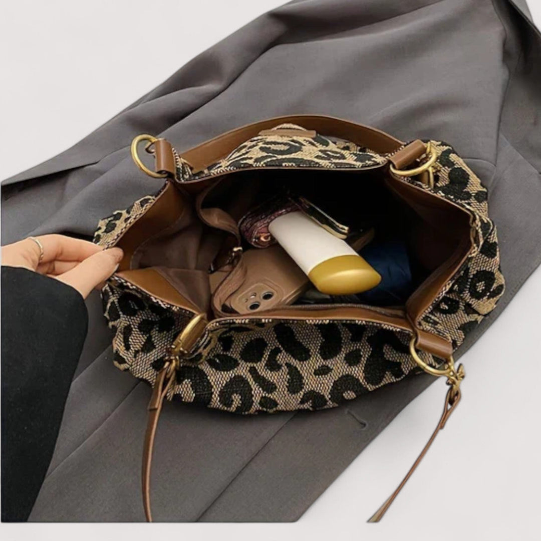 EDISONA | Leopard Print Shopping Bag