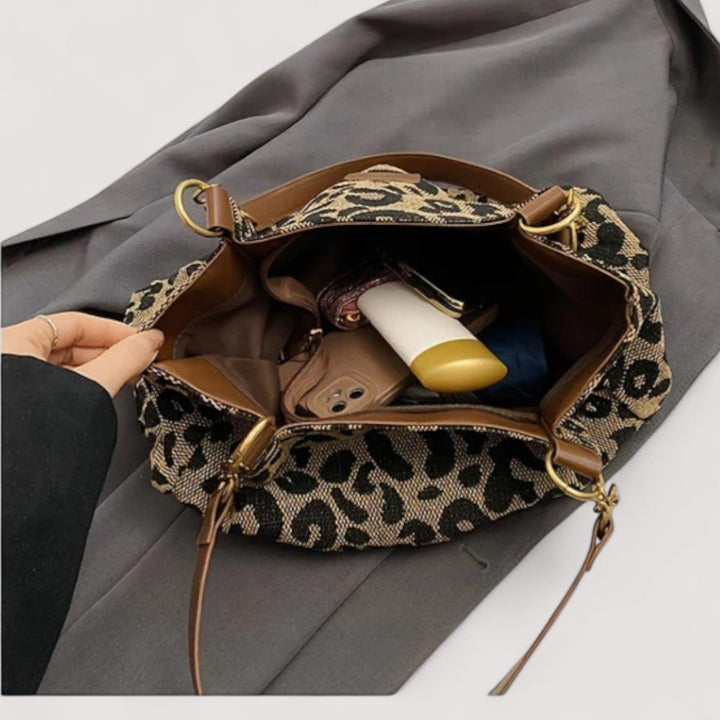EDISONA | Leopard Print Shopping Bag