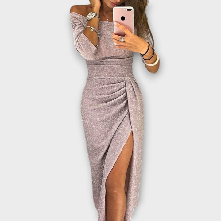 Amelia | Elegant Dress with Cut-Out Shoulders