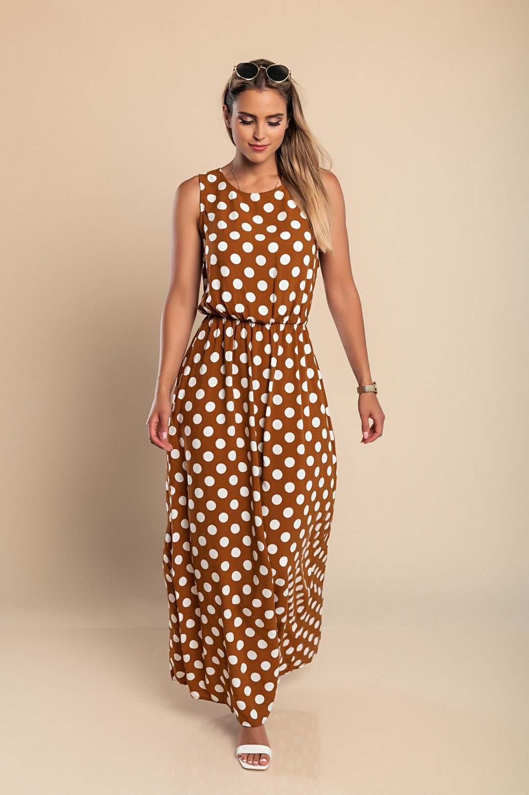 Amber | Long Polka Dot Dress