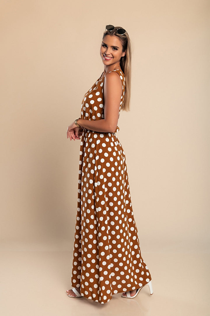 Amber | Long Polka Dot Dress