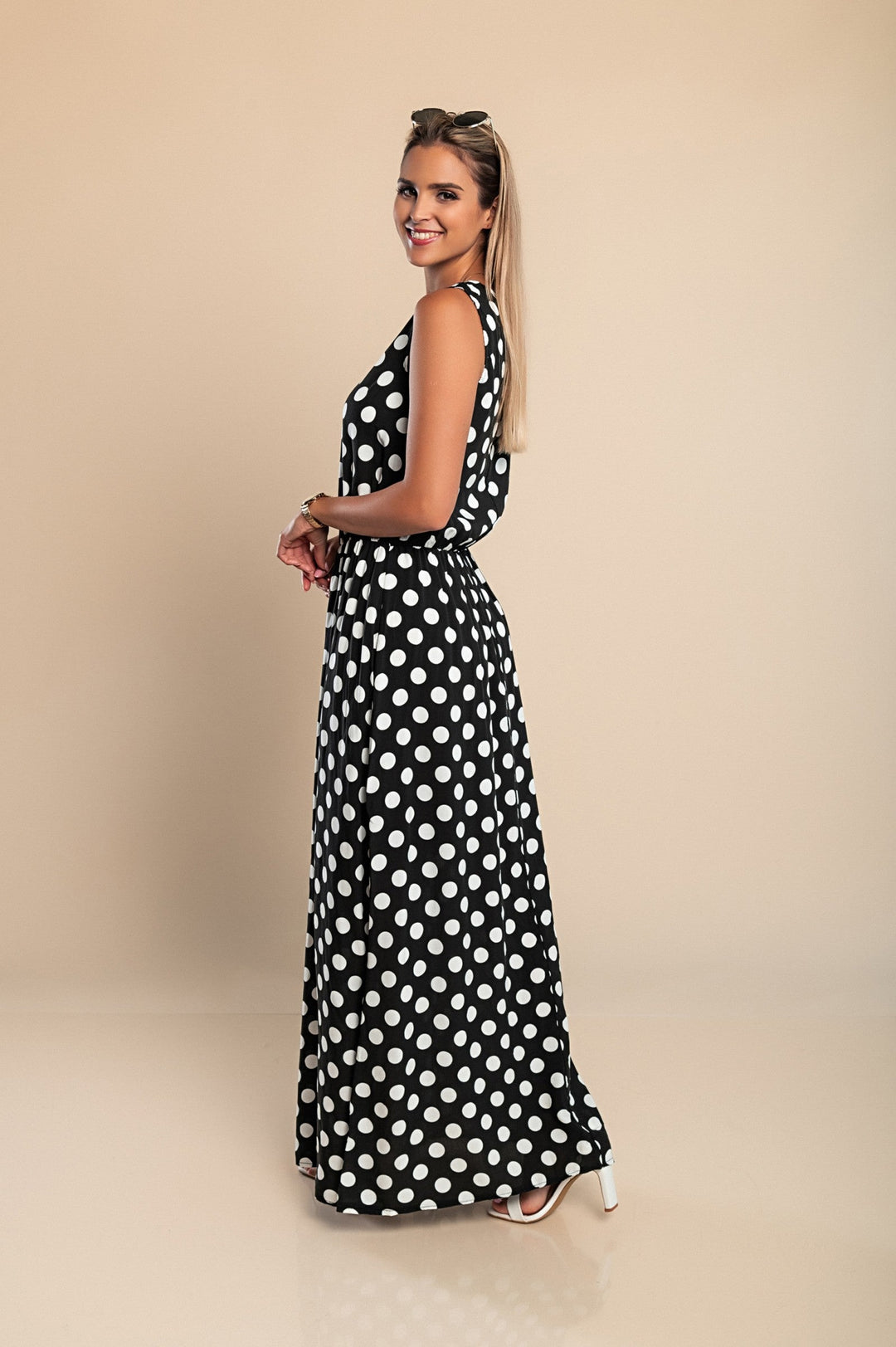 Amber | Long Polka Dot Dress