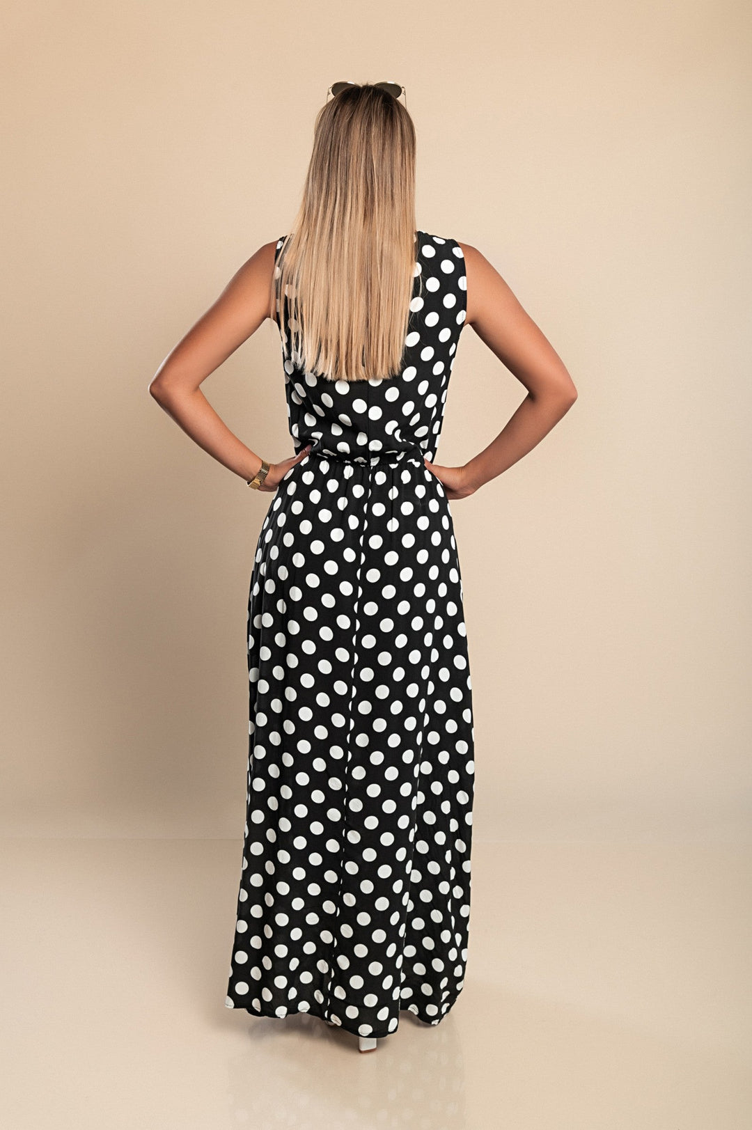 Amber | Long Polka Dot Dress
