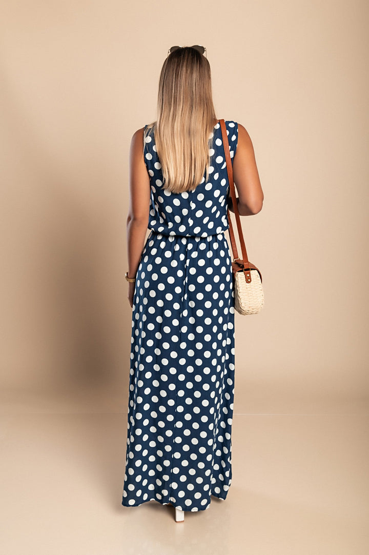Amber | Long Polka Dot Dress