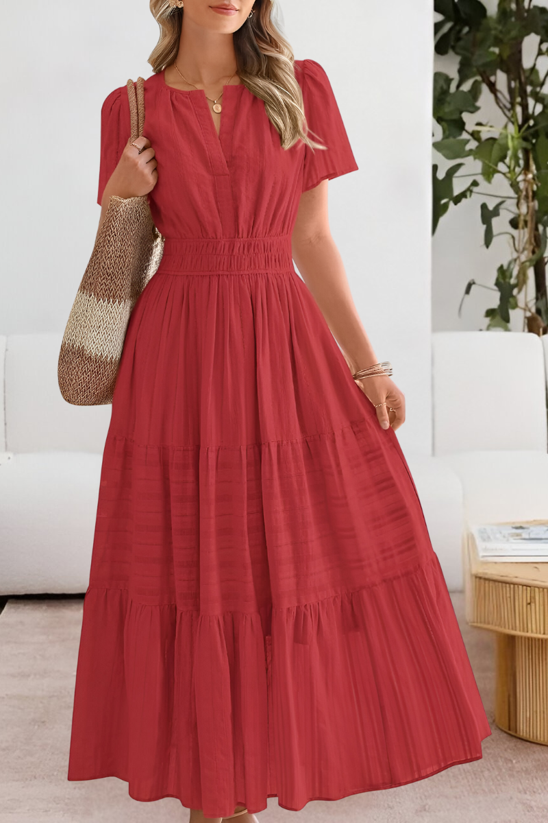 FREYA – MAXI DRESS WITH RUFFLES AND SUNLIT CHARM